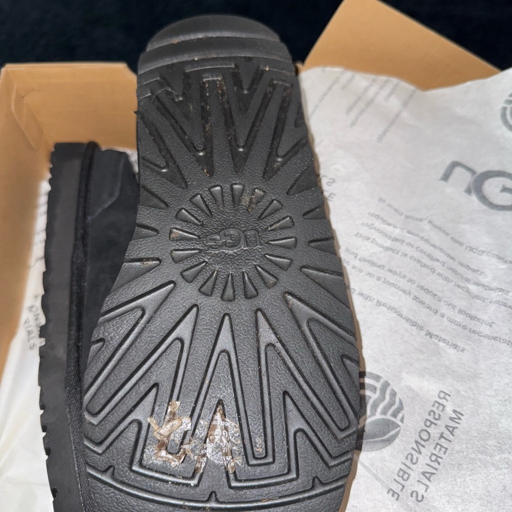 UGG Men's Charcoal Suede Slip-Ons - Picture 3 of 3